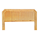 Rattan and bamboo headboard