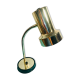 Art deco lamp, golden lamp shade, retro table lamp for apartment decor