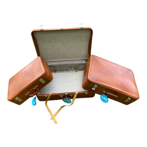 Série de valise en simili cuir