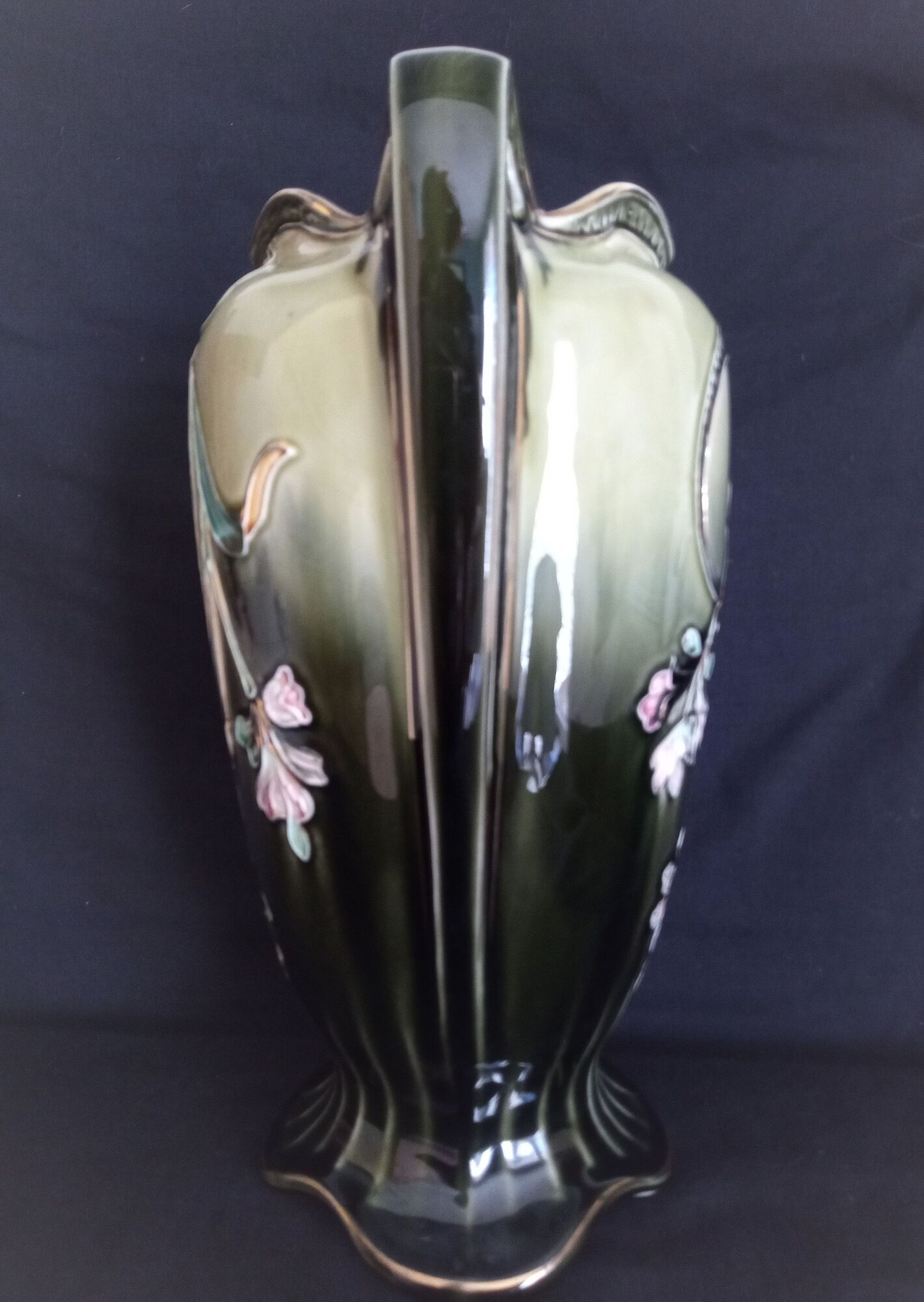 Gustave de Bruyn Art Nouveau earthenware vase by Fives Lille