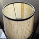 Vintage eglomised glass lamp from the 50s-60s