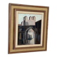 Original mid-century Swedish oil on canvas – “Entrance” by Reuben Hedin – vintage & framed – 55 × 63 cm