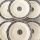 Lot of dessert plates "terre de fer"