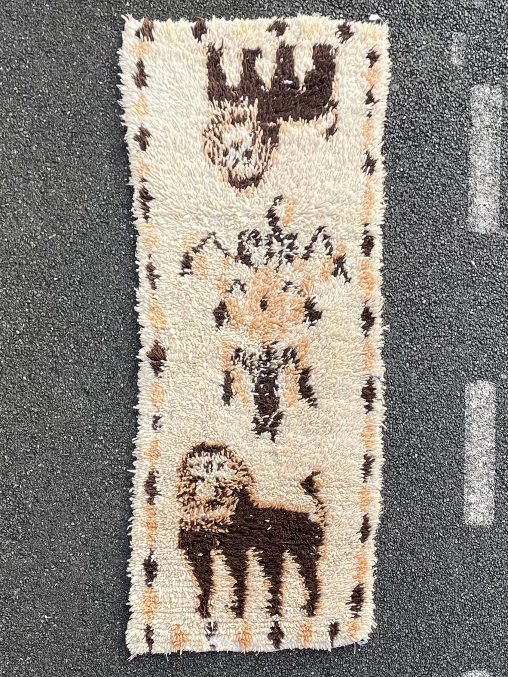 Berber rug Azilal 80x210 cm