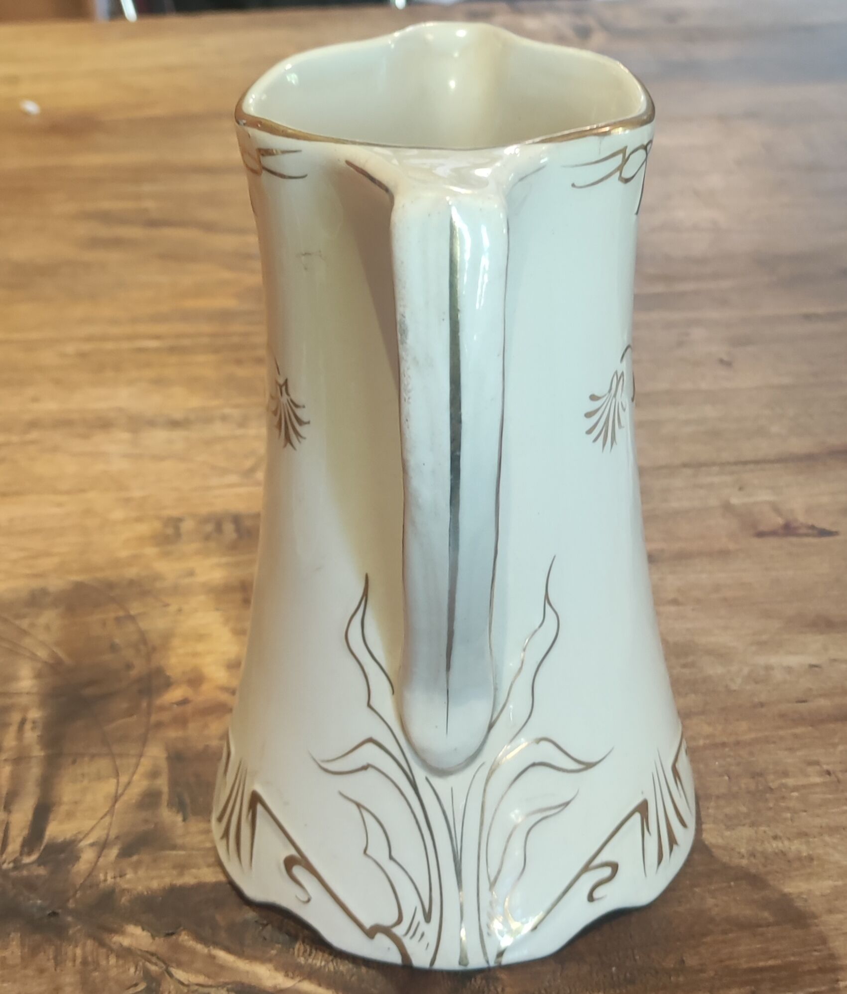 Old ceramic pitcher Saint Amand & Hamage