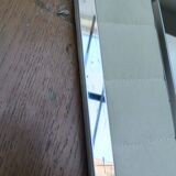 Large vintage tufted velvet mirror