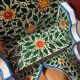 Pair of hand-painted Tunisian bedside tables or shelves