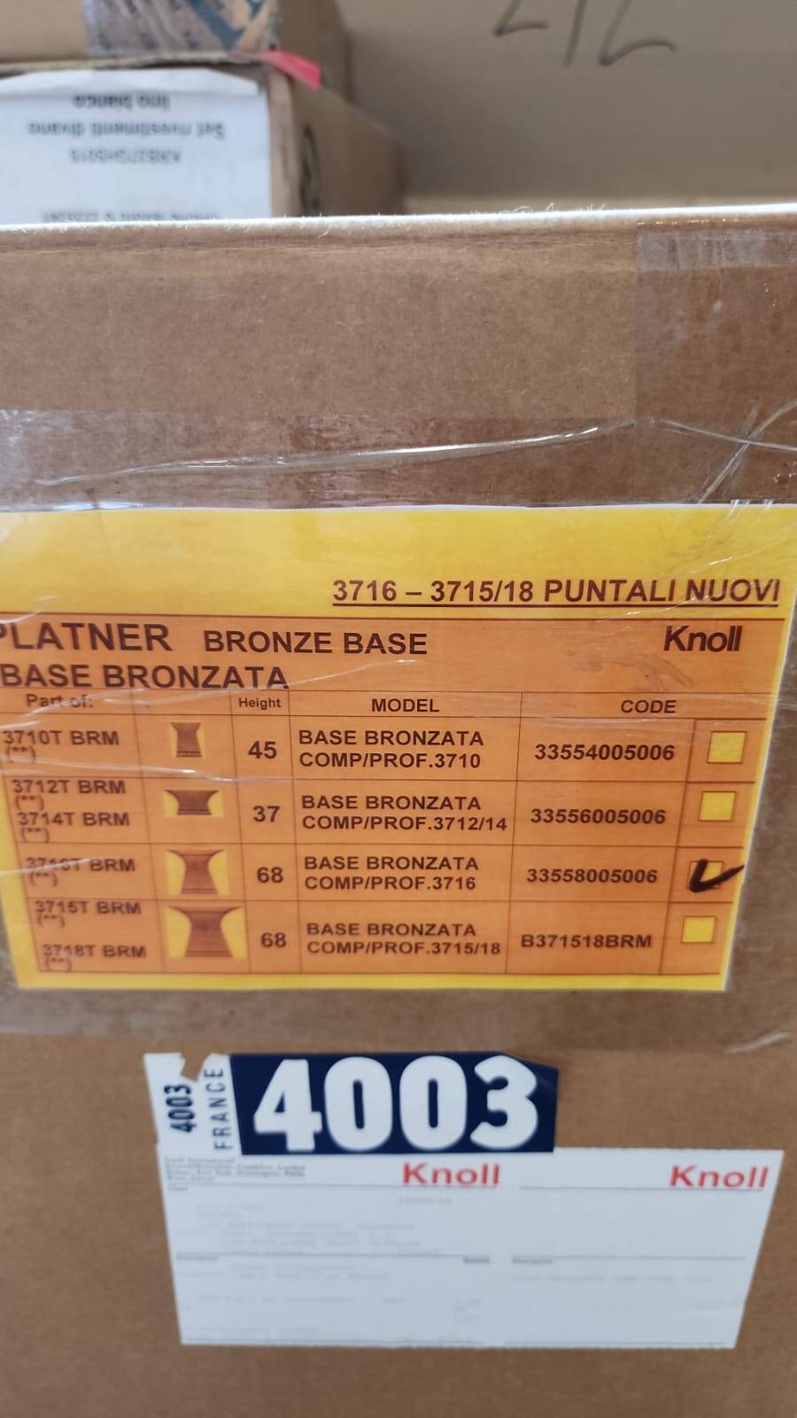 Knoll International Platner Crystal/Polished Nickel Dining Table