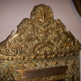 Antique mirror with glazing beads Napoleon lll 59x34cm