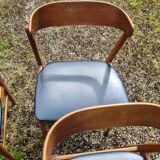 Set of 4 vintage Danish fastrup chairs
