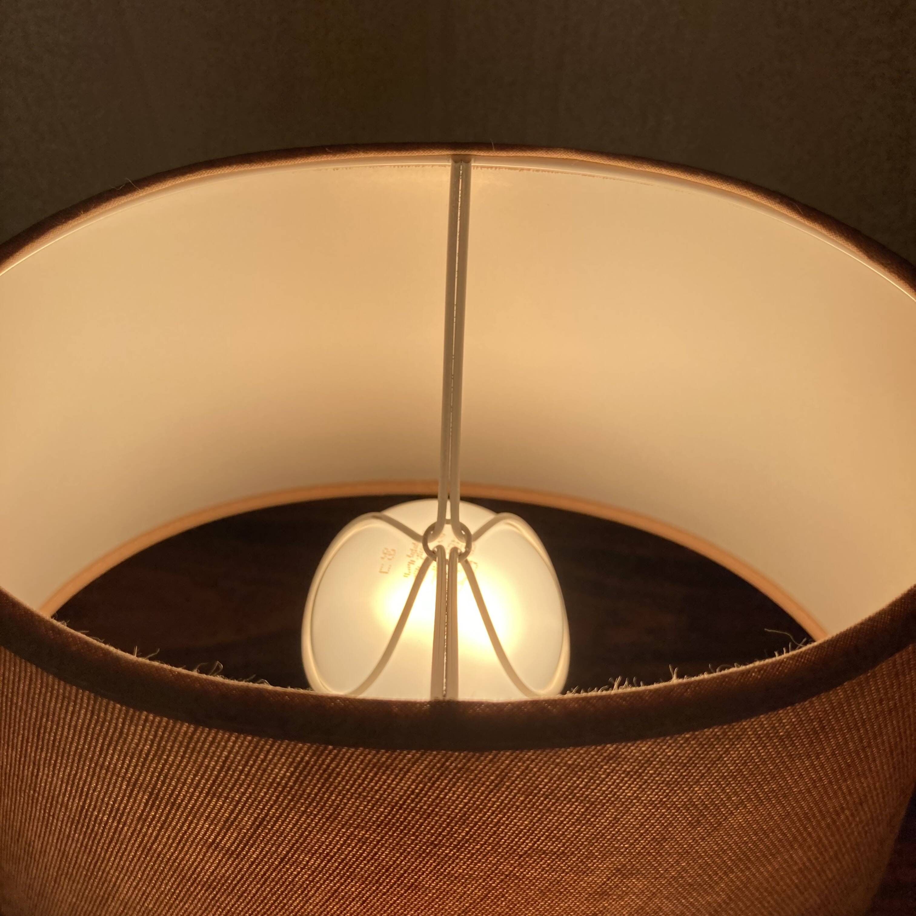 Ceramic lamp stamped scandinavian design 1960.