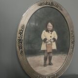Old pastel portrait of a child