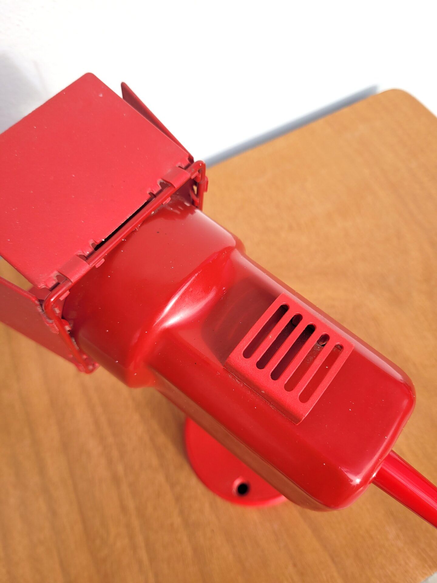 Vintage wall lamp in the style of an 80s spotlight