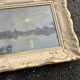 Antique Painting - Night Landscape by the Water and Golden Frame
