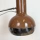 Lampe de bureau industrielle marron, années 1970