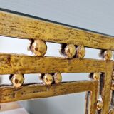 Brutalist mirror in solid bronze, 1970s