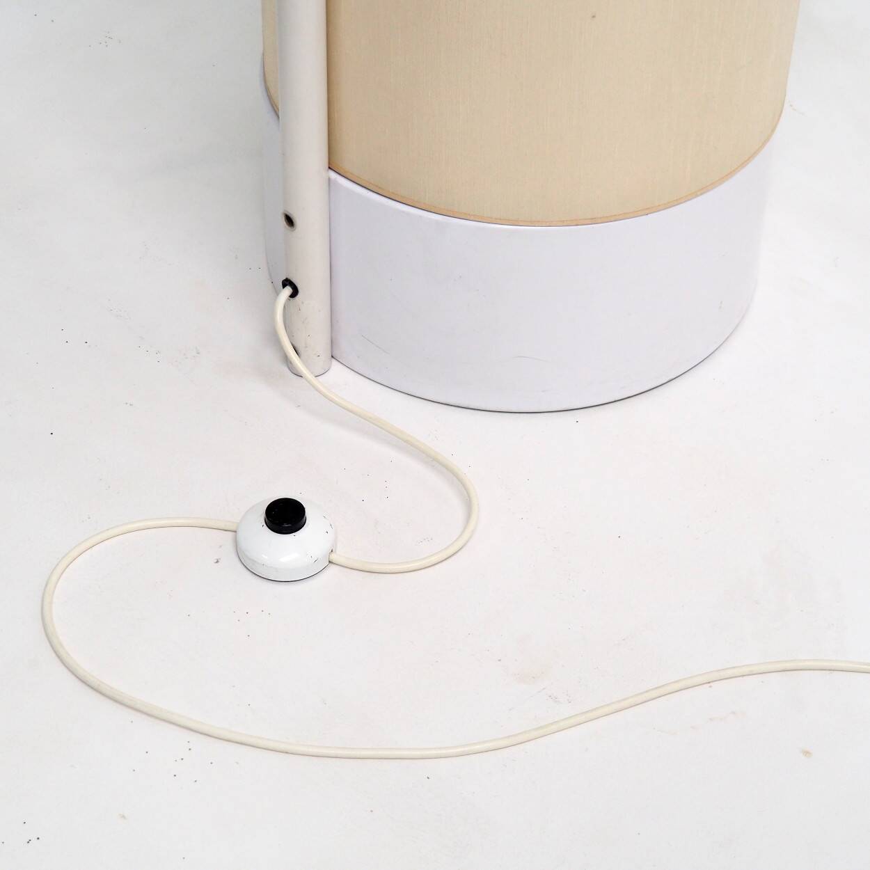 Vintage Cylindrical Floor Lamp of Dutch Origin