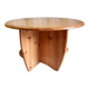 Round coffee table in solid pine - 1970s/80s