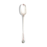 Silver metal serving spoon