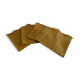4 vintage camel fringed napkins