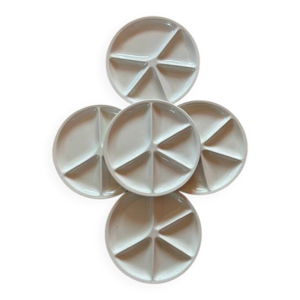 assiettes à fondue vintage