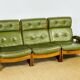 Vintage Scandinavian leather sofa from the 1960s.