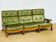 Vintage Scandinavian leather sofa from the 1960s.