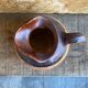 Old Terracotta Pitcher Barrel Shape Vintage Kitchen #D972