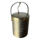 Regency braided ice bucket in brass, Italy, 1970s