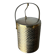 Regency braided ice bucket in brass, Italy, 1970s