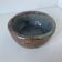 Stoneware empty pocket bowl with stylized floral decoration