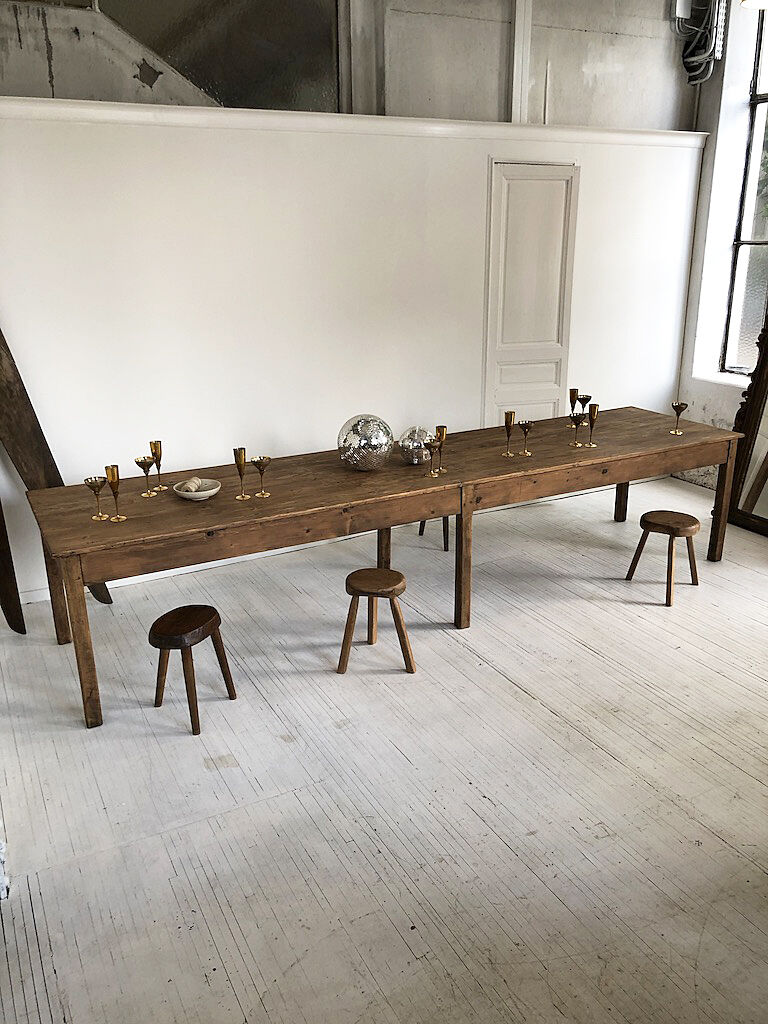 Pine farm table 4m