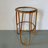 Rattan plant table