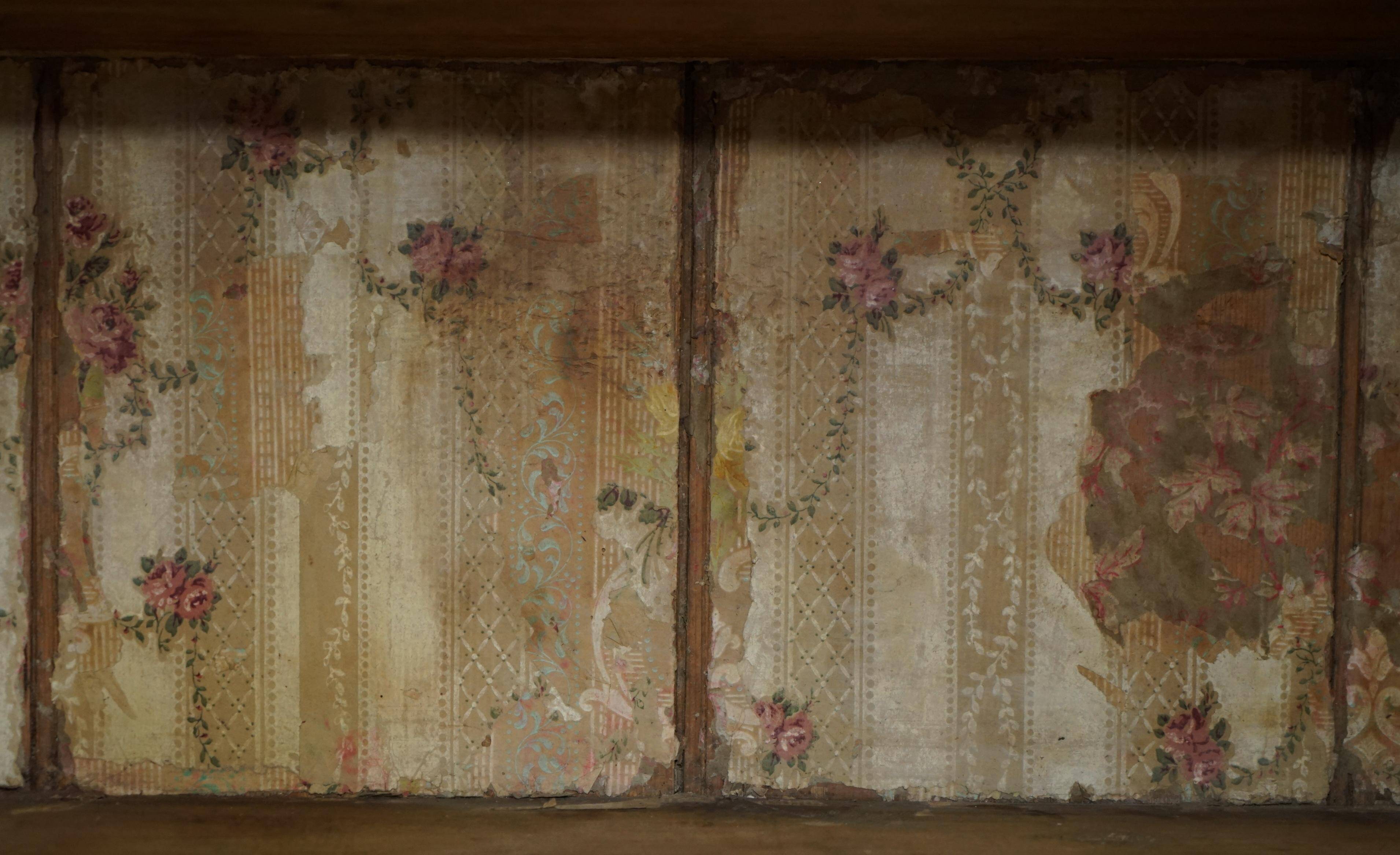 Painted pine linen cupboard or Victorian pantry circa 1860