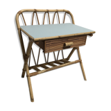 Vintage rattan bedside