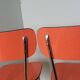 Chaises en formica et métal chromé