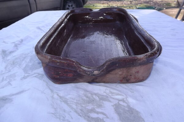 Plat Terre cuite 19 ème '' Léche Frites