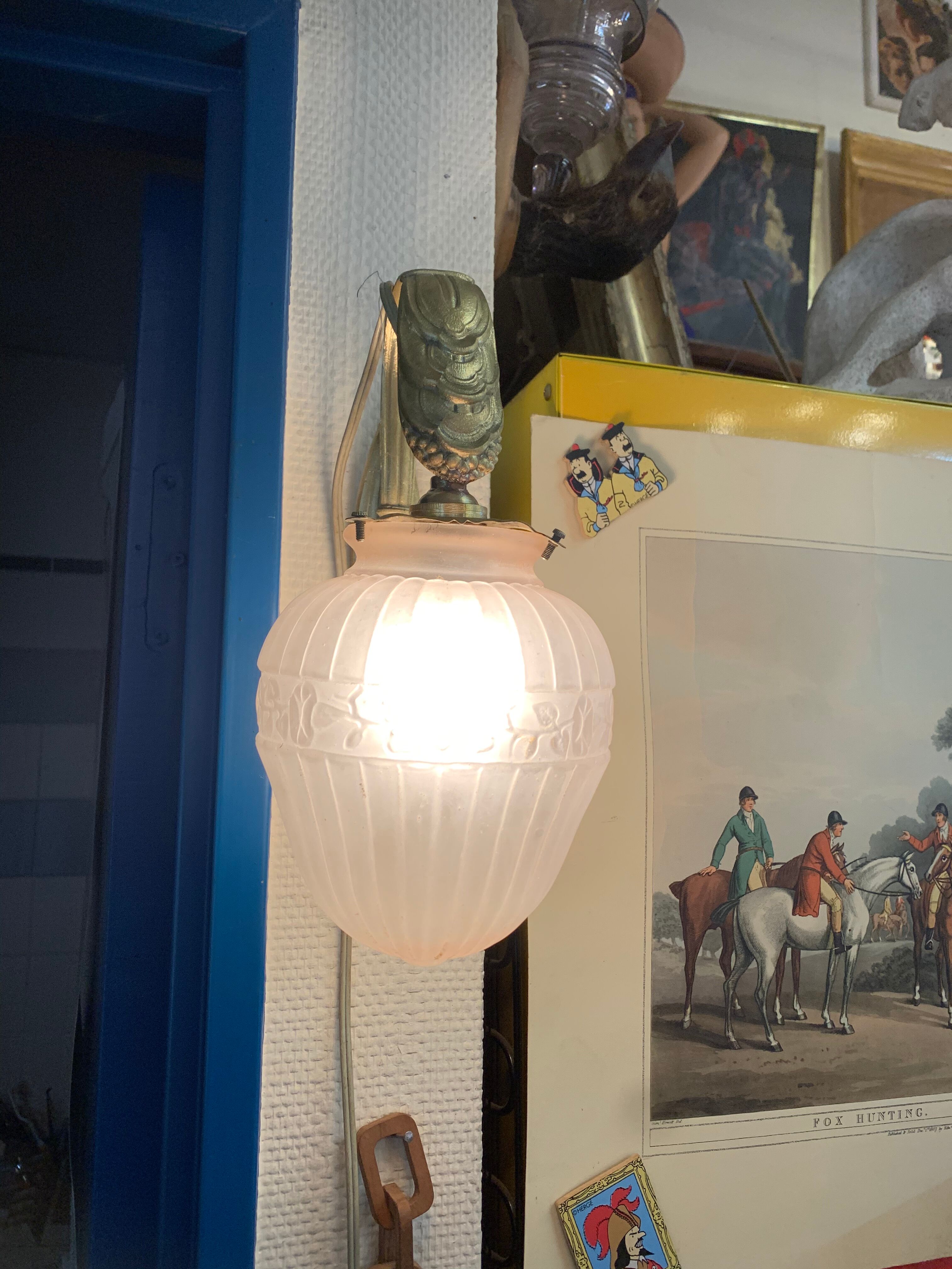 Sconce in bronze art deco