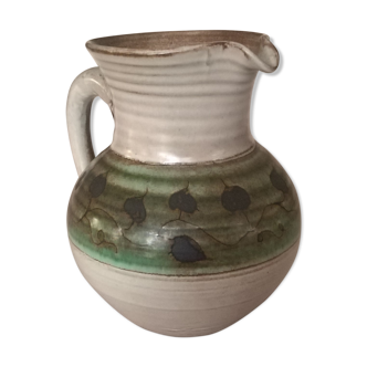 Handcrafted stoneware pitcher