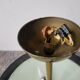 Vintage palette chandelier 1950 glass & brass