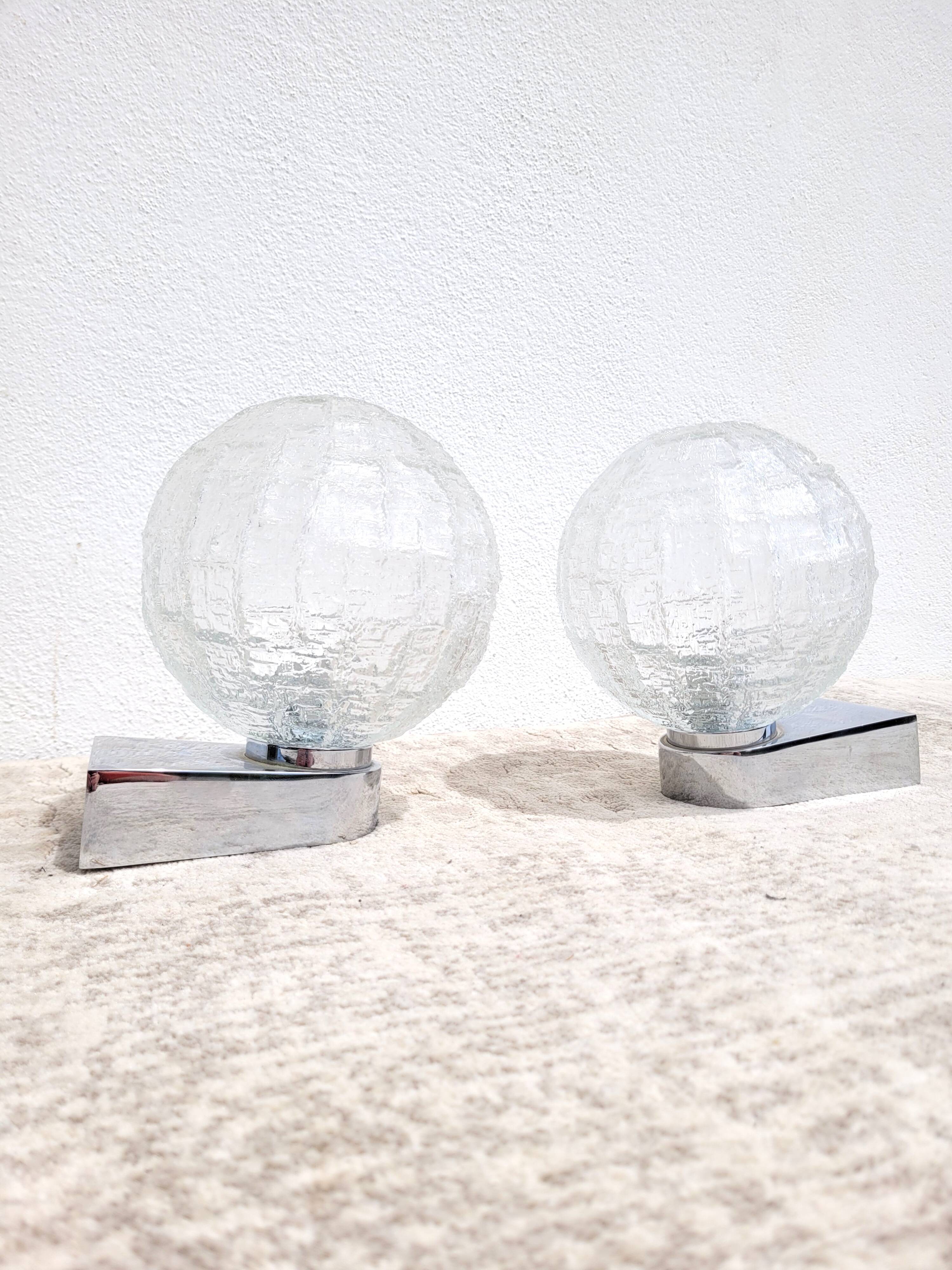 Pair wall lamps Keuco 1980