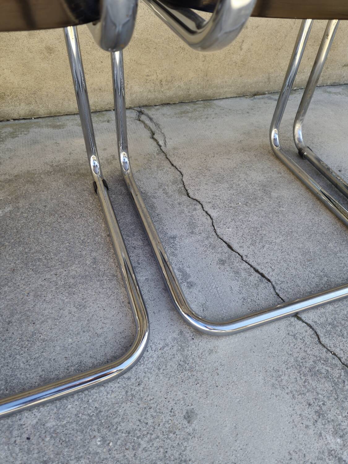 Set of 4 Marcel Breuer chairs model B32 in cane