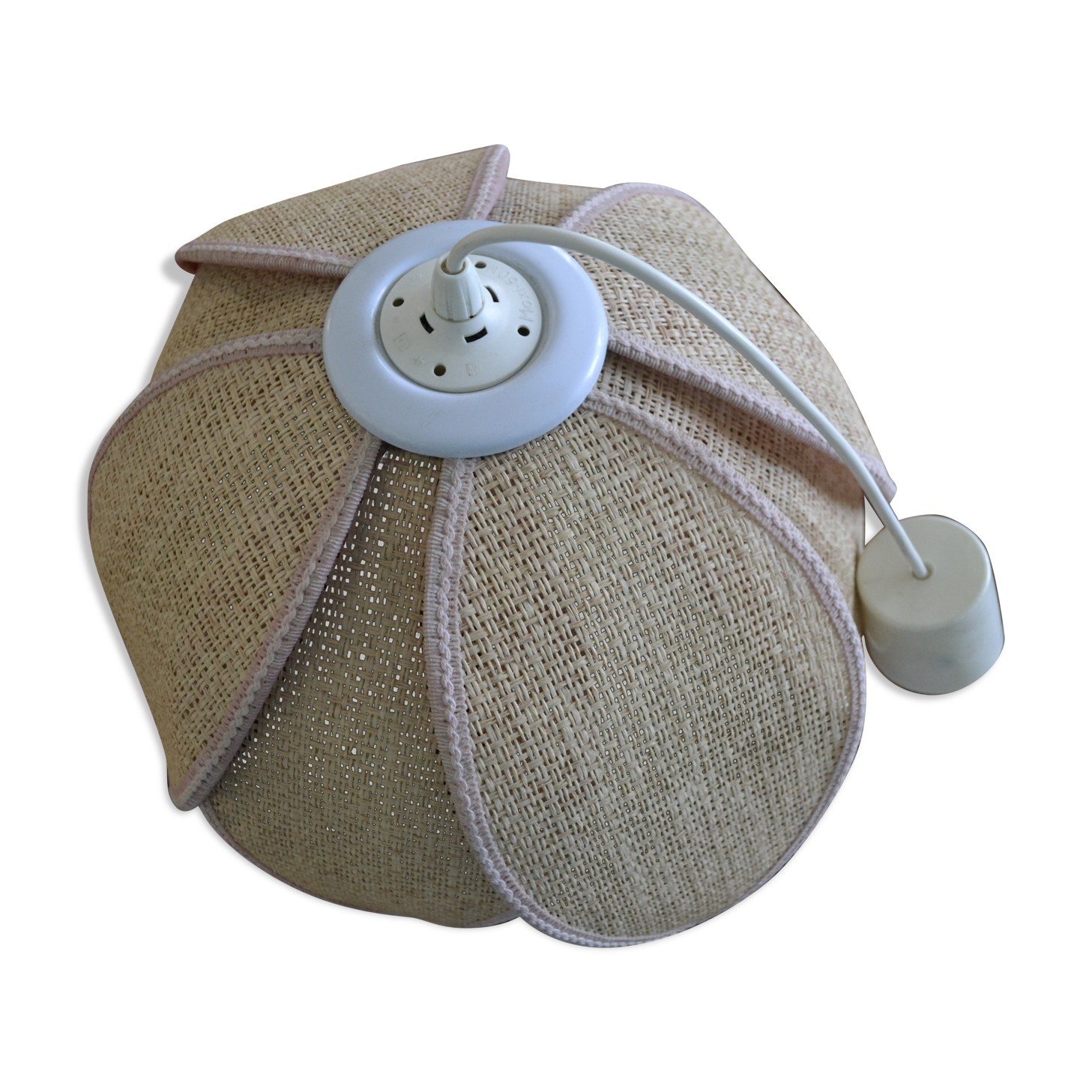 Suspension lotus flower pink gloved edges