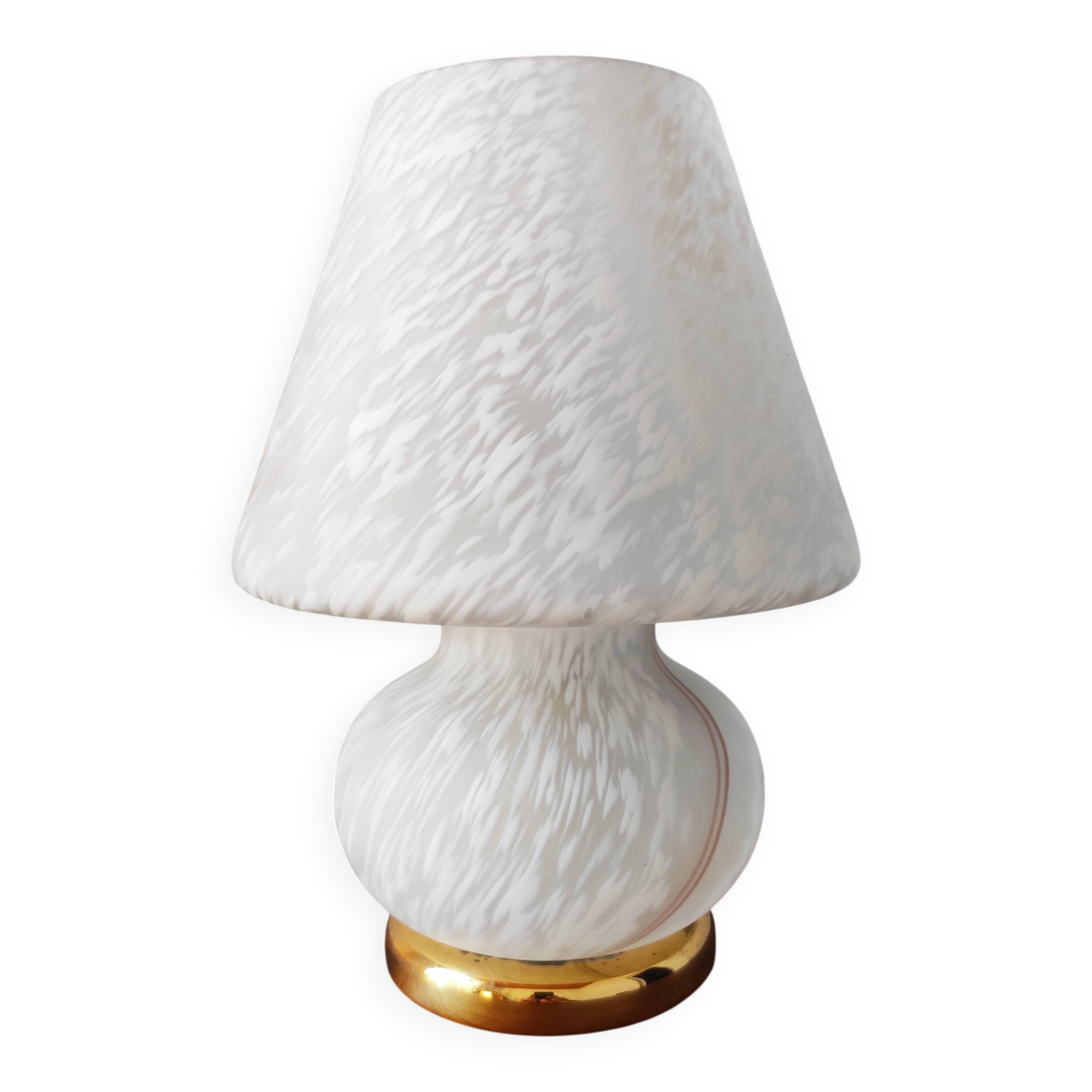 Vintage Murano glass mushroom lamp