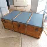 old wooden trunk