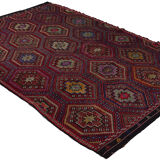 Anatolian handmade kilim rug 291 cm x 193 cm