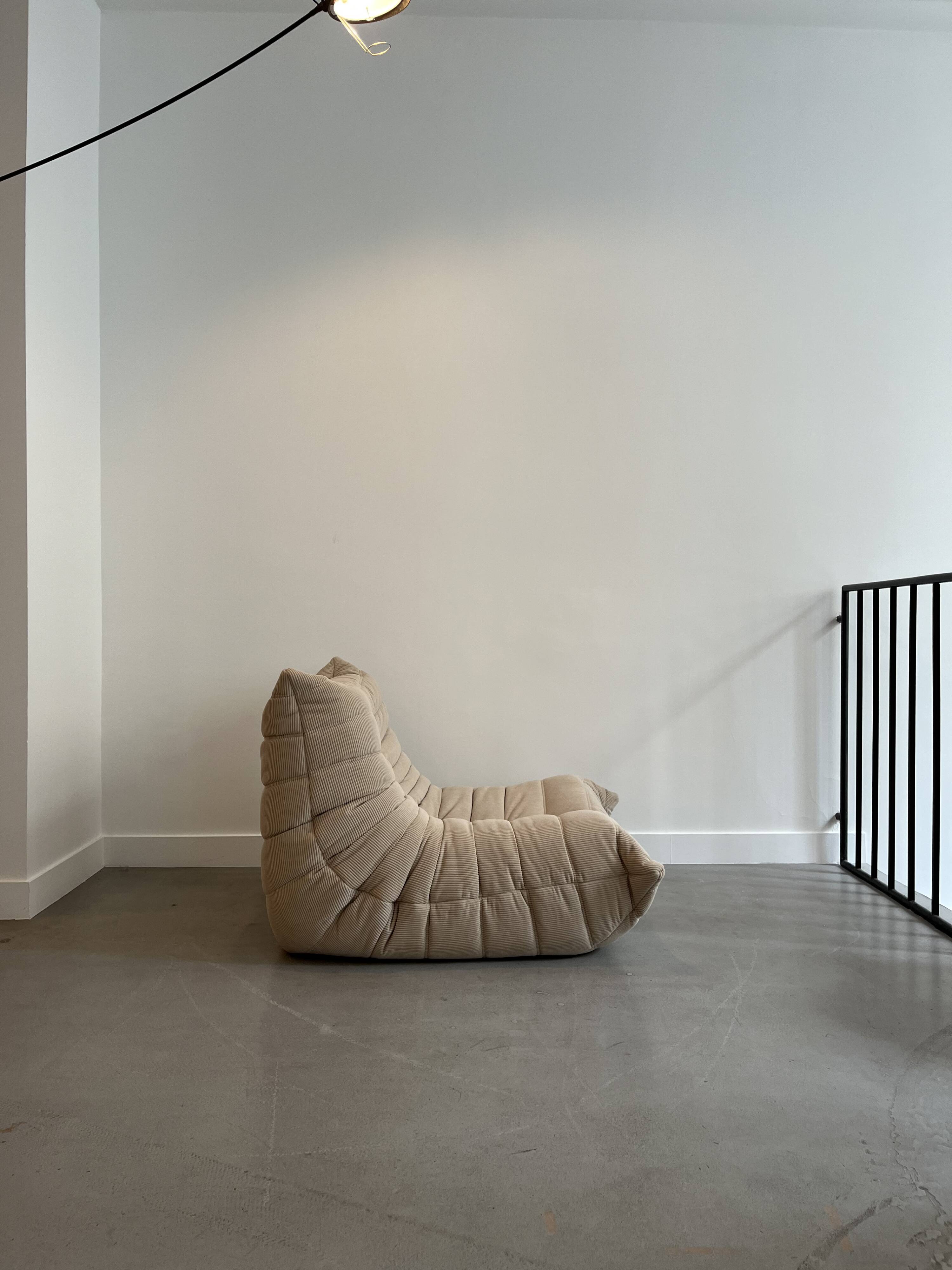 Togo Beige armchair by Michel Ducaroy for Ligne Roset