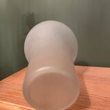Adymetric vase in opaque glass