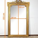 Gilded Wood Mirror, Louis XVI style, Napoleon III period – Mid 19th century