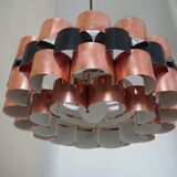 Suspension lamp from the 1960s – 1970s in copper and black metal